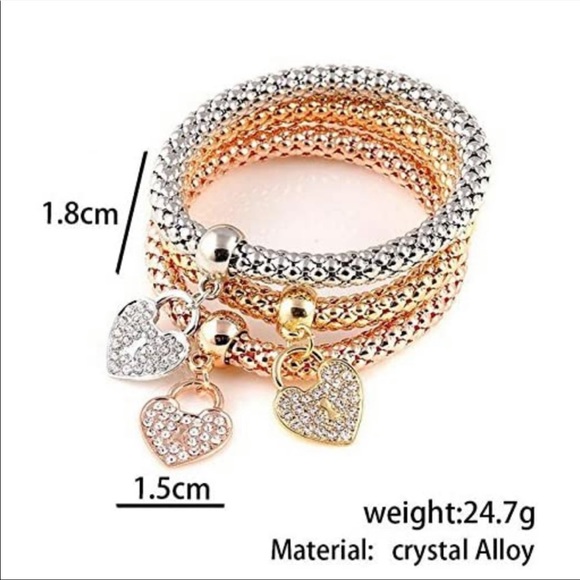 💖 3pc bracelet set - Picture 3 of 8